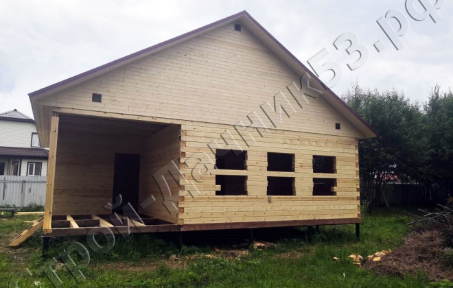 3 Брусовой дом ОД-11 9×9, 81 м², Московская область, Раменский район, посёлок Рыболовское,  ДНТ «Лазурный Берег» (6)